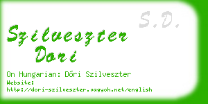 szilveszter dori business card